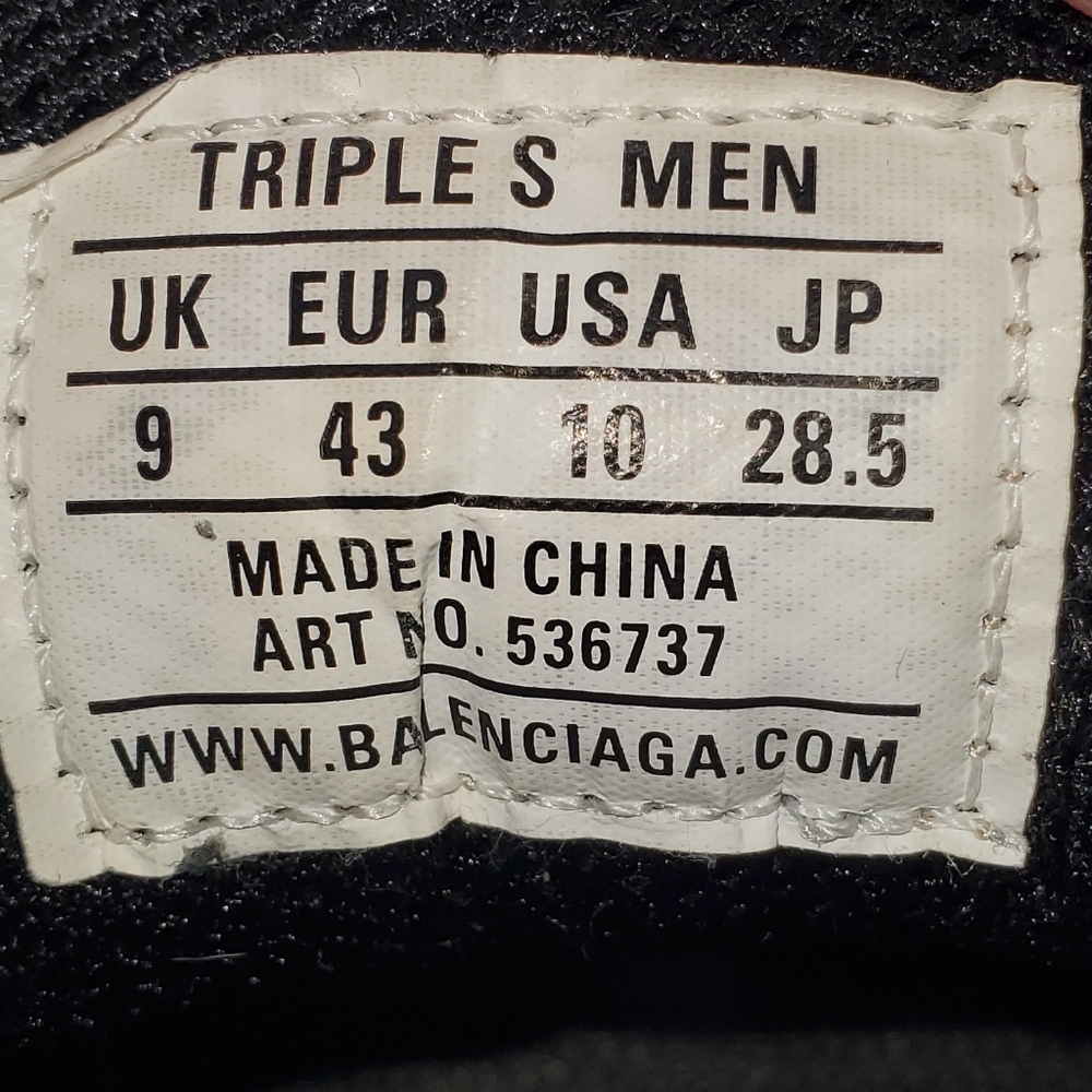 Balenciaga Black White Navy Size 10 (Used) - Picture 5 of 7